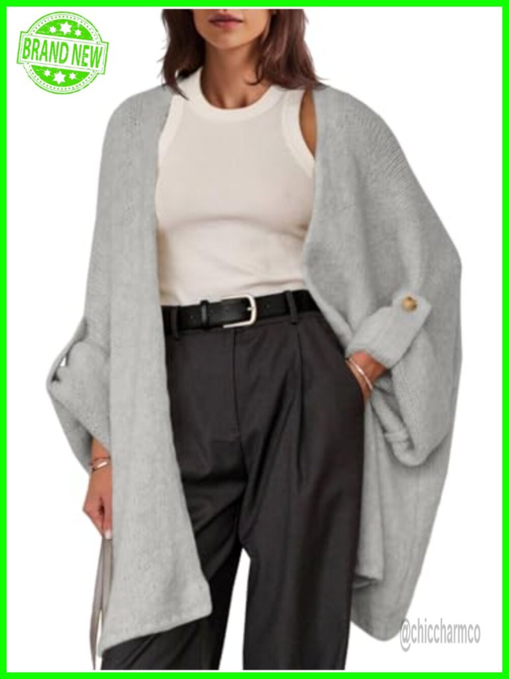 Women's Oversized Chunky Knit Long Cardigan Sweater Coat Fall Trendy